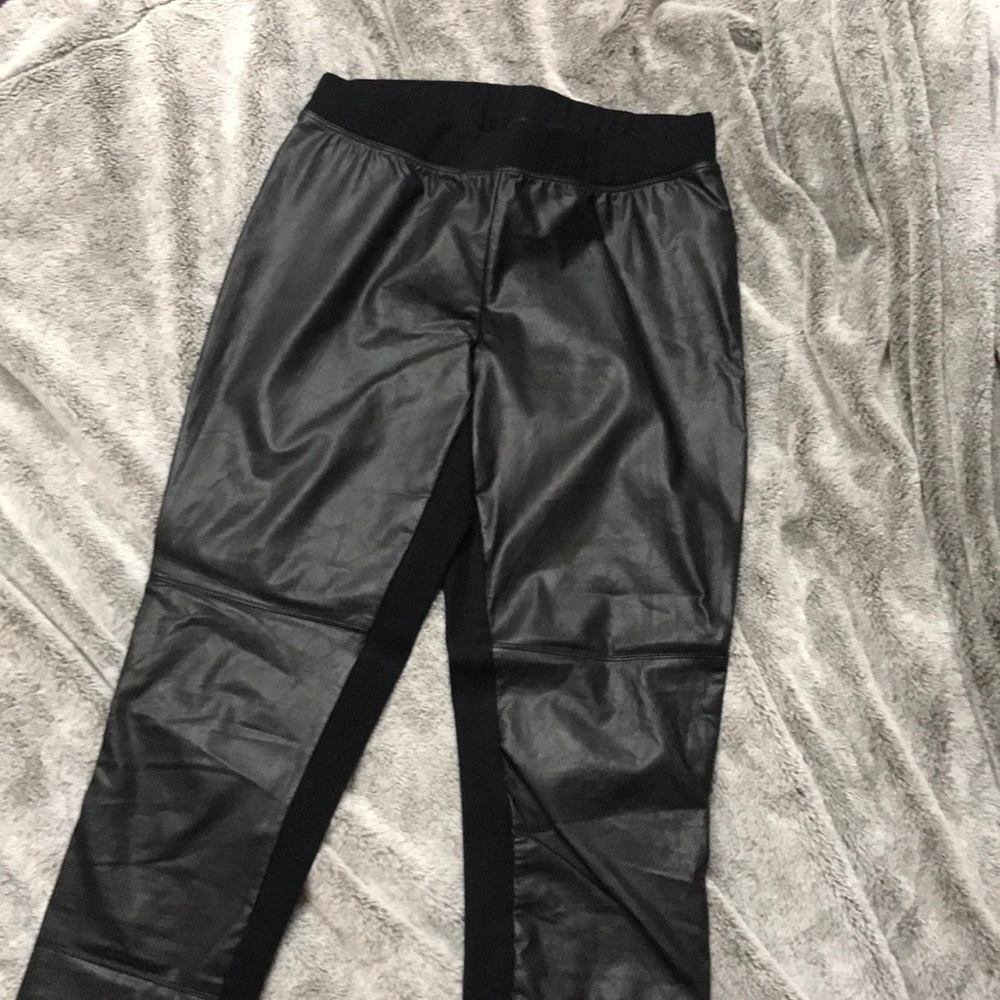 Bebe leather leggings